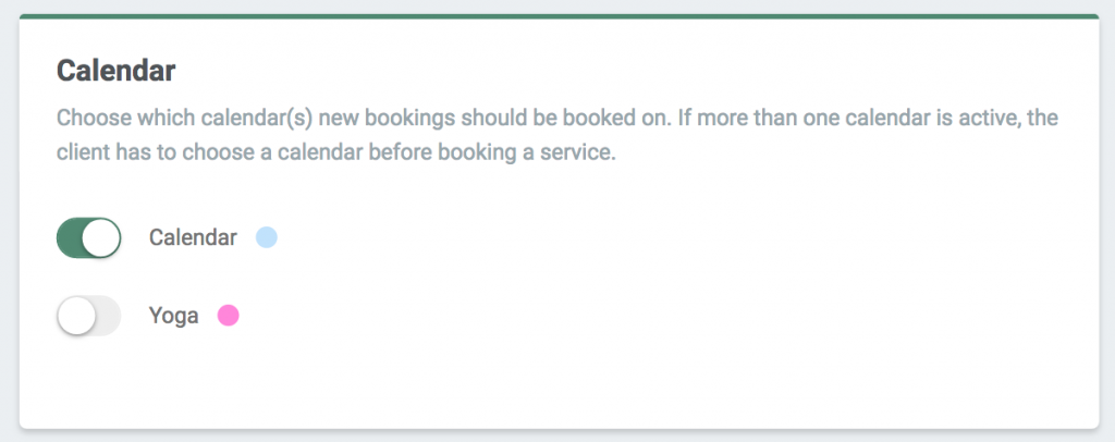 Guide for how to add calendars with separate opening hours